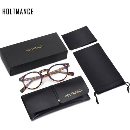 HOLTMANCE Fashion Anti-blue Glasses Student Computer Mobile Phone Goggles All-match Retro Glasses Plastic Material Universal