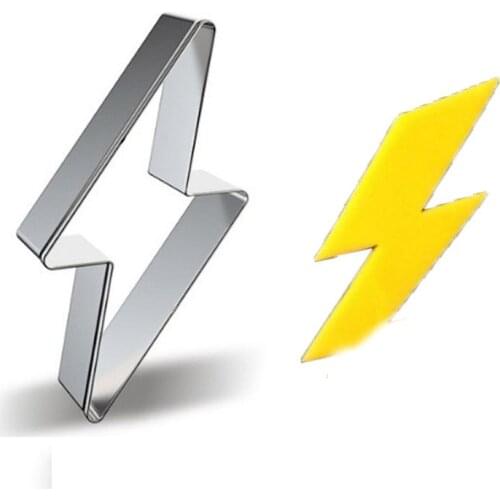 Lightning Metal Cookie Cutter Baking Molds Fondant Cake Decorating Pastry Tool Patisserie Biscuit Artesanato