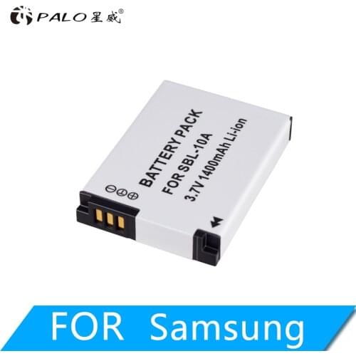 PALO 1/2/3/4/5Pcs 1400mAh SLB-10A SLB10A SLB 10A Camera Battery For SAMSUNG HMX-U10 HMX-U100 SL720 SL310W SL820 HZ15W HZ10W ES60