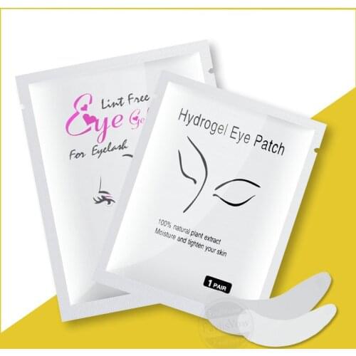 200 Pairs Under Eye Pillow Pads for Eyelash Extension Grafted Lashes Eye Stickers Lint Free Eye Tips Sticker Wraps Make Up Tools