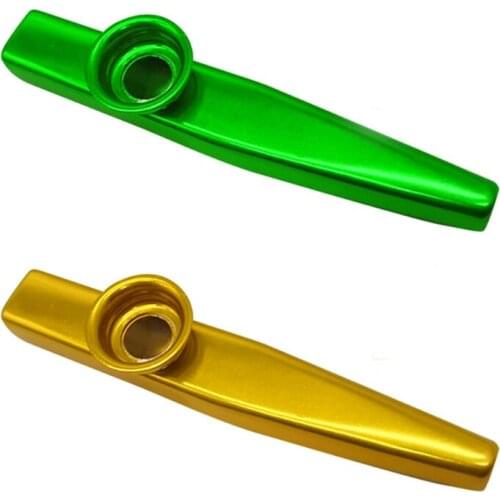 Multicolor Metal Kazoos Musical Instruments Flutes With Kazoo Flute Diaphragms X3UA