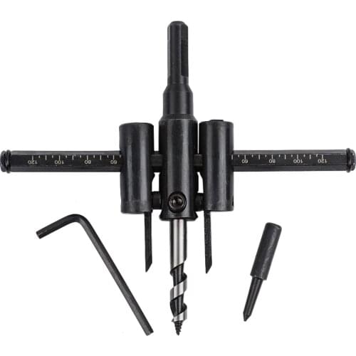 Adjustable metal wood circular hole saw head cutting blade DIY tool kit 30mm-120mm black alloy blade 30mm-200mm 30mm-300mm