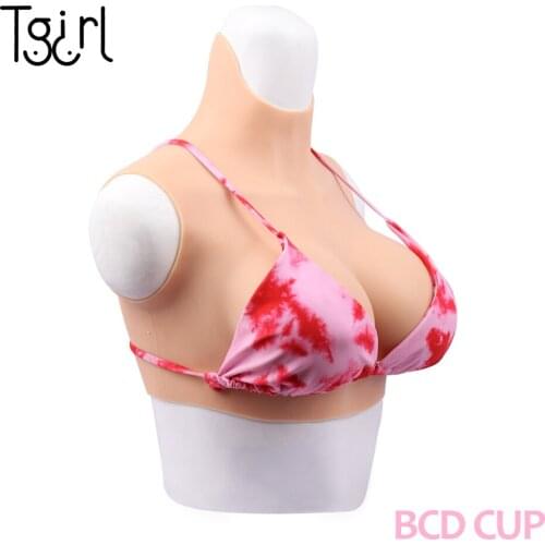 Silicone Breast Ultrathin Lifelike Soft Forms Enhancers BCD CUP Fit for Crossdressers Dragqueen Transgender