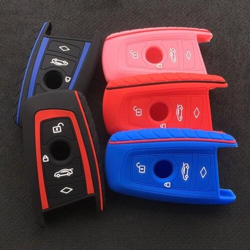 Silica Gel Car Key Case Cover for for BMW F10 F20 F30 Z4 X1 X3 X4 M1 M2 M3 E90 1 2 3 5 7 SERIES remote key