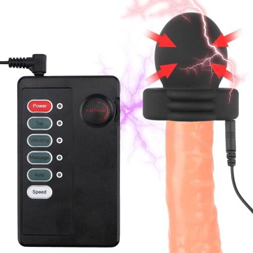 Delay Training Glans Trainer Therapy Penis Massage Sex Toys For Men Electric Shock Adult Products Penis Electro Stimulator