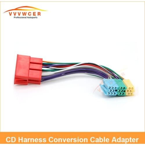 Mini ISO 20Pin Plug Extension CD Harness Cable Radio Adapter for AUDI A2 A3 for Audi A4 A6 TT for Skoda for VW