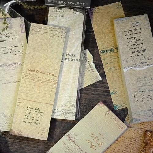 Vintage Letter from afar Series Bill Memo Pad Message Notes Decorative Notepad Note paper Memo Stationery Office Supplies