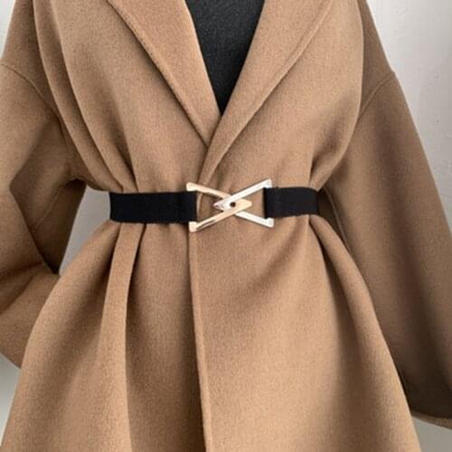 Triangle Belt Womens Decorative Elastic Elastic with Dress Sweater Suit Waist Simple Belt Versatile Fashion Girdle