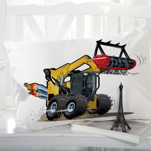 1pc Cartoon Childrens Pillow cover Pillow case Bedding Pillowcase Pillowcovers decorative 50x70 3D for kids baby Car PUSH