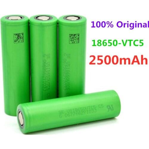3.7V Volt Rechargeable US18650 VTC5 2500mAh VTC5 18650 Battery Replacement 3.7V 2500mAh 18650 Batteries
