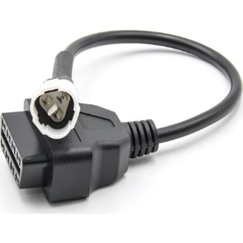 3 Pin to OBD2 Fault Code Scanner Motorcycle OBD Connector Cable Fit for Yamaha Standard III X-MAX N-MAX MT-125 YS-125 X-MAX300