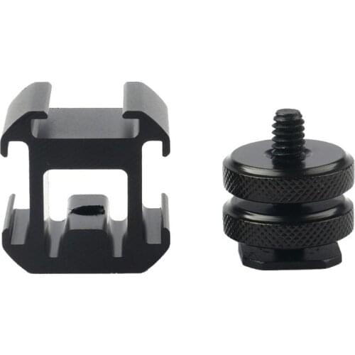 3 Hot Shoe Mount Adapter Dual Screws Stand Holder for DSLR Camera Flash Light 746D