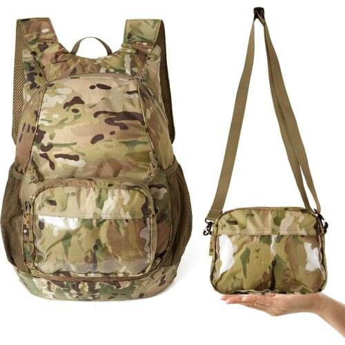 AKmax 30L Ultra Lightweight Fordable & Durable Daypacks with Waist Belt for Women and Men, Camouflage