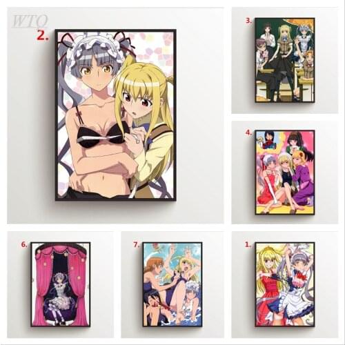 Anime Posters MariaHolic Shidou Mariya Shinouji Matsurika Canvas Painting Photos for Childrens Room Wall Art Picture Home Decor