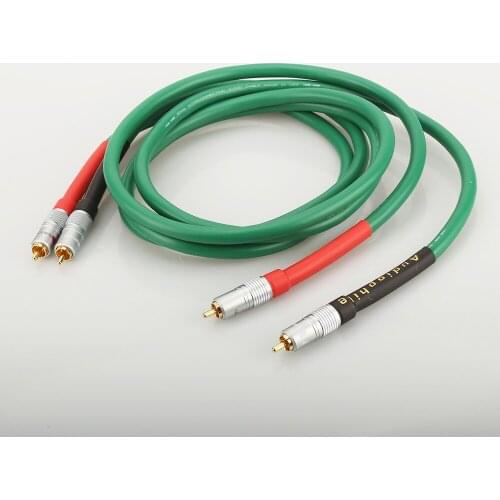 Free shipping 2328 Pure Copper HiFi Audio cable RCA interconnect cable with Nakamichi RCA plug