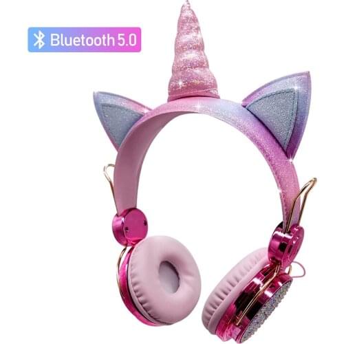 Unicorn Headset Bluetooth 5.0 Headset with Microphone Headset Laptop Phone Headset PC MP3 Tablet PC Audio Device Christmas gift
