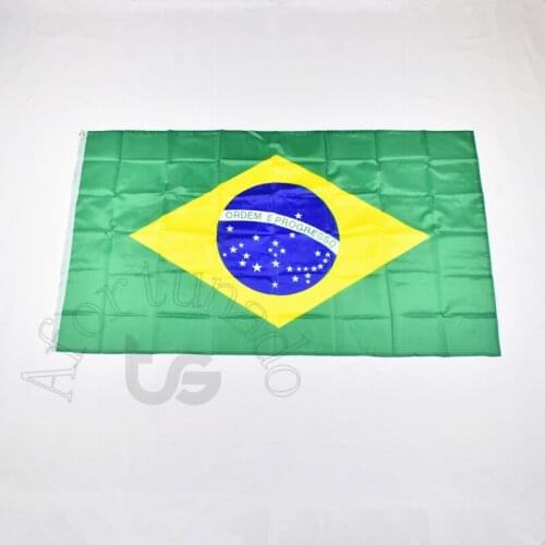 Brazil 90*150cm Brazilian flag Banner 3x5 Foot national flag for meet,Parade,party.Hanging,decoration