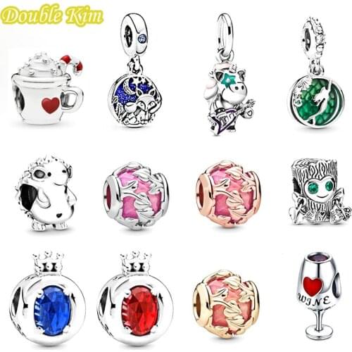 Diy Bracelet Bead Pendant Dripping Oil Alloy Inlaid Zircon Crystal Fit Brand Bracelets Bangle Beads for Jewelry Making Gift