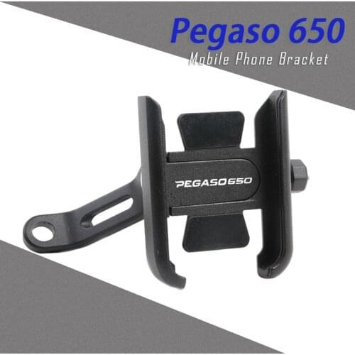 For Aprilia Pegaso 650 Factory/Trail 2007-2013 2012 Motorcycle CNC Handle Bar Rear Mirror Mobile Phone Bracket GPS Stand Holder