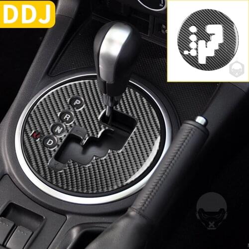 For Mazda MX-5 Miata 2009-2015 Carbon Fiber Automatic Transmission Gear Box Panel Cover Sticker MX5 Roadster Car Accessories