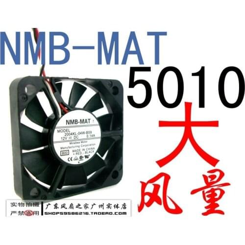 For Nmb 5010 dual ball 12v 0.14a fan 2004kl-04w-b59