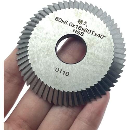 60T/80T Single-sided milling cutter 60X6X16 for Wenxing key cut machine 218E 218F 218D 218A 218B 218G