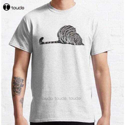 New Mondays Classic Cat Kitty Monday Work Hardday Badday Humor T-Shirt Cotton Men Tee Shirt