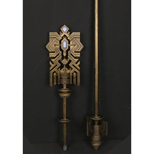 Game Final Fantasy XIV FF14 Crystal Exarch Staff Hammer Weapon Cosplay Replica Weapon Halloween Carnival Hand Made Props PVC
