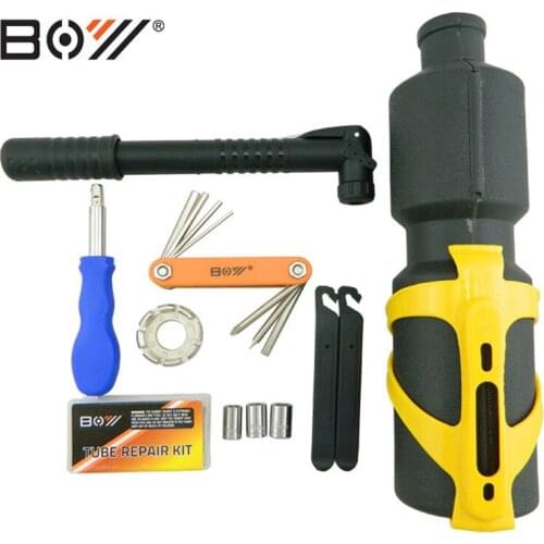 Q215 Water bottle tools/MTB Bike Bicycle Repair Tools 19 in 1 Multifunctional Tool Set Kit Cycling bike Portable Repairing