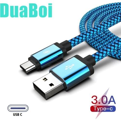 For Samsung Galaxy S20+ S10 S9 Note 10 9 Nylon Braided USB C tiop C Data Sync Cable For Infinix Hot 9 7 Pro S5 Lite Fast Charger