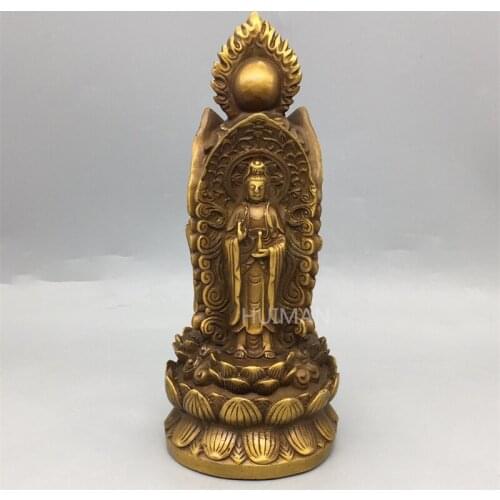 China Brass Statue Tiger Meticulous Metal Crafts Home Decoration Collect