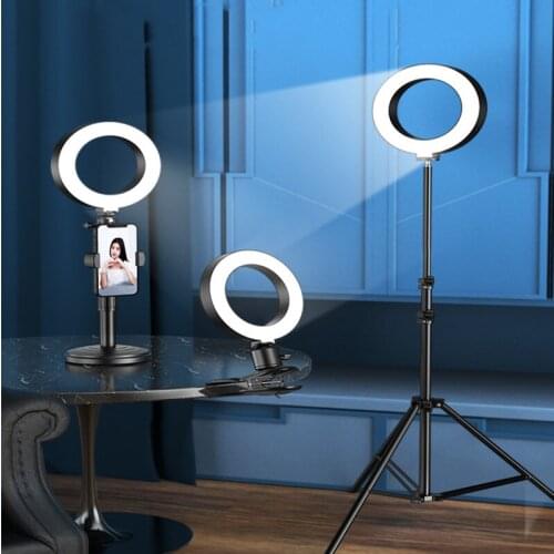 SAROK Ring Light 3 Colors Led Adjustable With Mobile Holder Support USB Ringlight for Live Video Streaming Studio Makeup