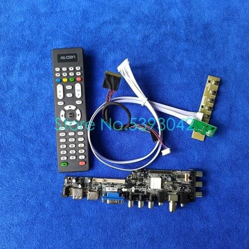 Fit B133XW03 V.0/V.1/V.2/V.3/V.4/V.5 LCD screen signal digital 40Pin LVDS DVB-C VGA USB 1366*768 3663 controller board kit