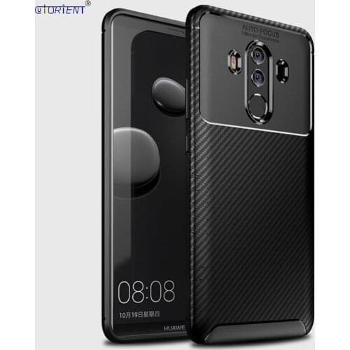 Matte Cover For Huawei Mate 10 Pro Soft Silicone Bumper Case Mate10 Pro BLA-L29 BLA-L09 Carbon Fiber Fitted Cases BLA L29 Fundas