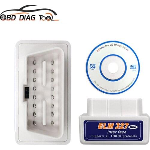 Mini ELM327 V2.1 OBD2 BT Code Reader for Android Windows Super ELM 327 Interface OBDII Multi-language Car Diagnostic Scanner