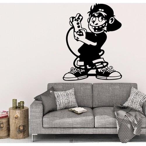 Cartoon Game Vinyl Wall Sticker Home Decor Stikers Decor Living Room Bedroom Removable Vinyl Mural Decal