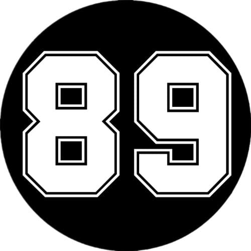 LLY-0298 Personality Car Stickers Number 89 Modeling Decal PVC Waterproof Auto Decors on Car Body Bumper Rear Window Cars Decals