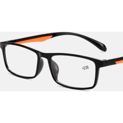 New Classic Simple Fashion Ladies Reading Glasses Simple Plain Ultralight Resin Glasses Mens Optical Reading Glasses