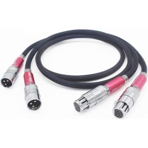 Pair Silver-Plated Balanced Cable XLR Cable XLR Conductors Interconnect Cable Male to Female (1m)
