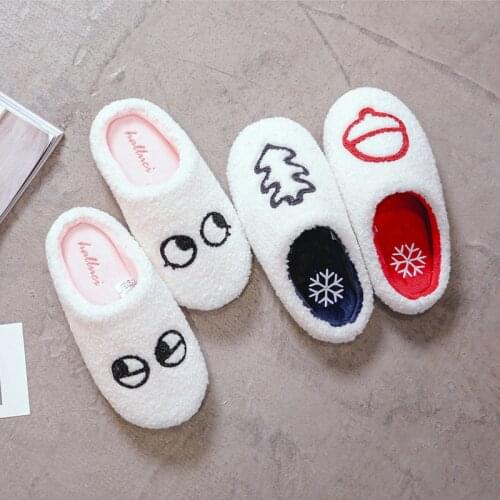 Simple Thickening Warm Waterproof Antiskid Indoor Silent Womens Cotton Slippers