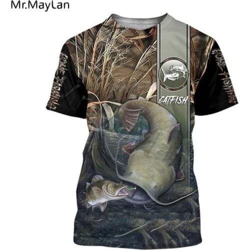 Drop ship Fishing tshirt casuall style Digital fish Short Sleeve O-neck 3D print T-shirt Great white shark sandbeach Asian size