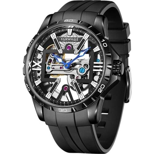 Luxury Sports Watch Men Automatic Mechanical Wristwatches 43mm Stainless Steel Waterproof Luminous Clocks Relojes Para Hombre