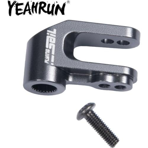 YEAHRUN Black Metal Aluminum Gyro Servo Arm for Traxxas UDR 1/7 Short Card RC Crawler Car Parts