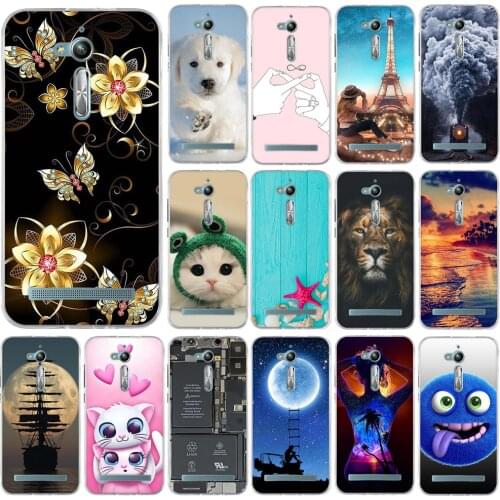 Silicone Case For Asus Zenfone Go ZB500KL Case Animal Bumper For Asus Zenfone Go ZB500KL ZB500KG TPU Shell 5.0" Case 3D Funda