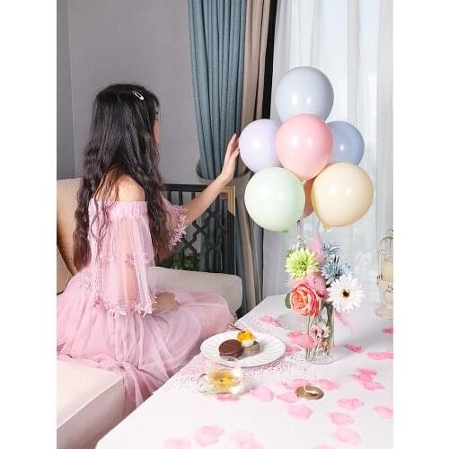 Wedding wedding room decoration wedding opening birthday scene layout wedding column table floating balloon bracket