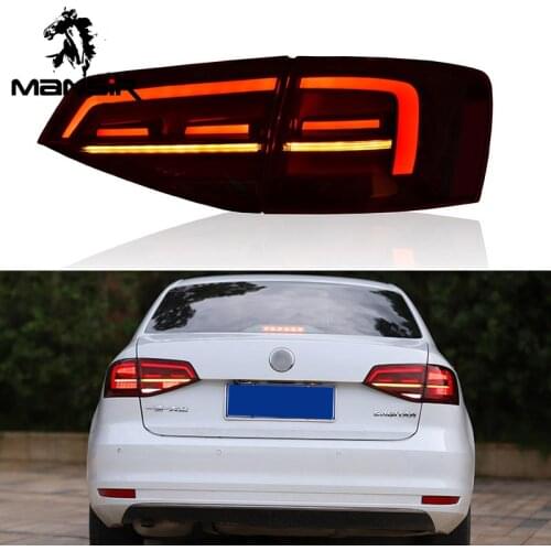 LED Car Taillight Tail Lamp Brake Reversing Reverse Rear Fog Lights For Volkswagen Jetta 2015 2016 2017 2018 Turn Signal Reverse
