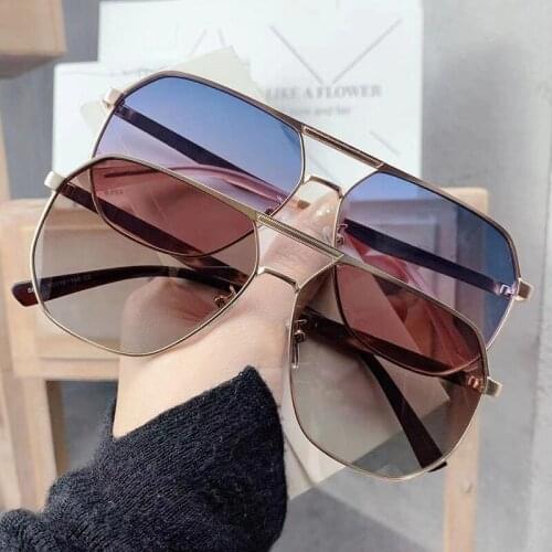 Vazrobe Fashion Polarized Sunglasses Male Women Unisex Sun Glasses for Men Flat Top Color Tint Gradient Lens