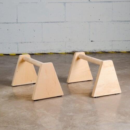 1 Pair Of Birch Wood Four-Corner Push-Up Bracket, Arm Muscle Training Inverted Fitness Equipment