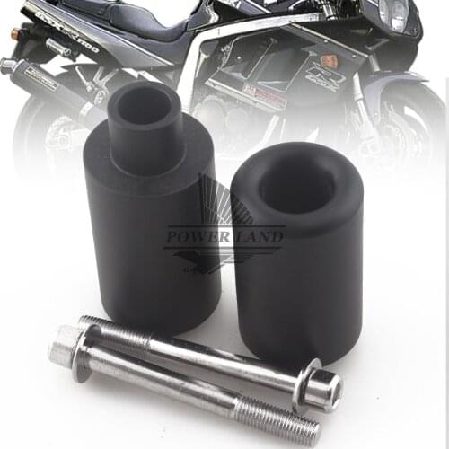 1pair Motorcycle Falling Protectors Parts No Cut Delrin Frame Slider Anti Crash Frame Caps Black for Suzuki GSXR1000 2007-2008