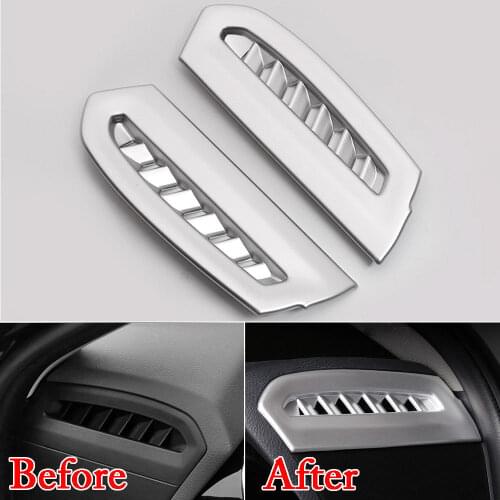 2pcs/set ABS Car Interior Front Dashboard Side Air Vent Outlet Cover Trim Decal Fit for Toyota Camry 2018 Car Styling Accessory